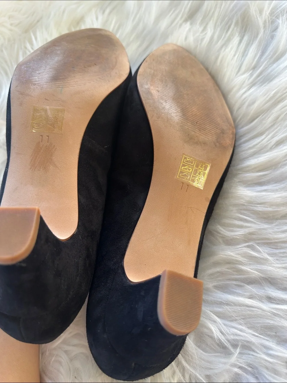 Madewell The Etta Black Suede Pointed Toe Pumps/ Heels